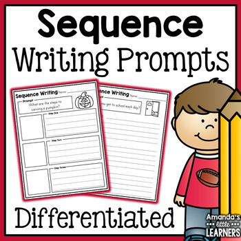 Preview of Sequence Writing Prompts - With Editable Option