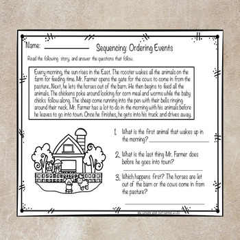 Sequence of Events- Activities by Create Your Own Genius | TpT