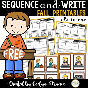 Preview of Sequence of Events Activities for the FALL | Sequencing Cards