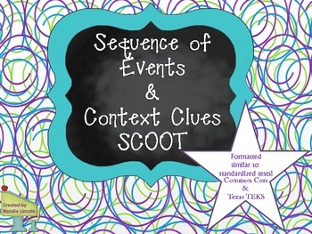Preview of Sequencing Events, Context Clues SCOOT