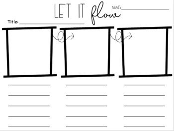 Sequence Chart Template - Four Squares on a Square