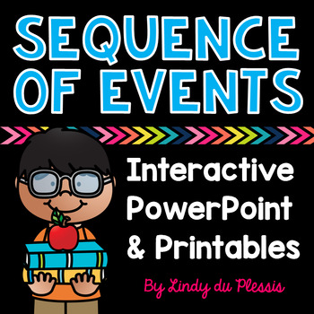 Preview of Sequence of Events PowerPoint and Worksheets for 1st, 2nd, and 3rd Grade