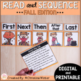 Sequence of Events Reading FALL Passages - Printable & Dig