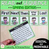 Sequence of Events Spring Reading Passages - Printable & D