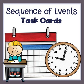 Preview of Sequence of Events Task Cards