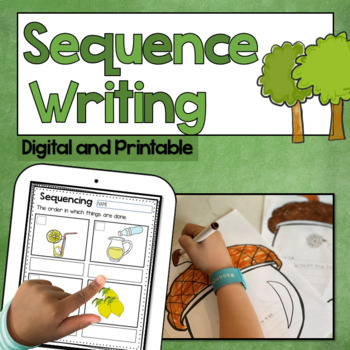 Preview of Sequence of Events Writing Activities | Digital Writing Sequence Activities