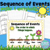 Sequence of Events poster and worksheets
