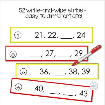 Number Chart, 21-50 for Teachers