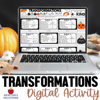Preview of Sequence of Transformations Halloween Digital Activity