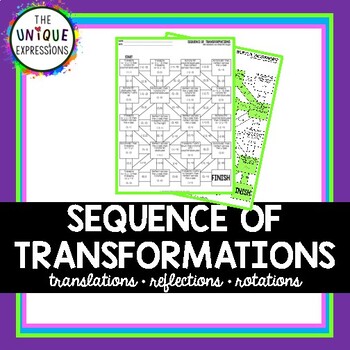 Preview of Sequence of Transformations Maze Activity