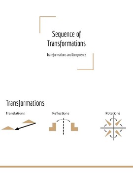 Preview of Sequence of Transformations Notes