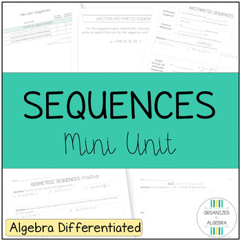 Preview of Sequences Algebra Differentiated Unit