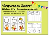 Sequences Galore! 3-Part Sequencing Worksheets.