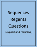 Sequences Regents Questions (explicit and recursive)