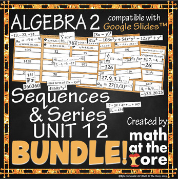 Preview of Sequences & Series - Unit 12 - BUNDLE for Google Slides™
