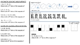 Sequences and Patterns worksheet  - Arithmetic, Geometric,