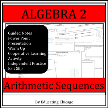 Preview of Sequences and Series  - Algebra 2 - Arithmetic Sequences - Complete Lesson