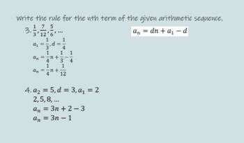 Preview of Sequences and Series: Arithmetic Sequences