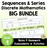 Sequences and Series BIG Bundle with Lesson Videos (Unit 9)