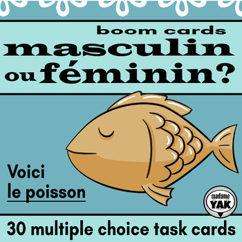 Preview of French BOOM Cards Masculin ou Féminin? Masculine or Feminine?