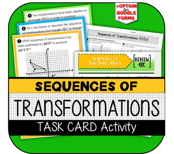 Preview of Sequences of Transformations TASK CARDS