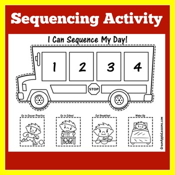 sequence of events worksheet kindergarten teaching resources tpt