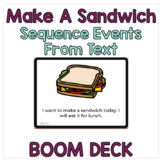 Sequencing A Text BOOM™️ Cards: How To Make A Sandwich