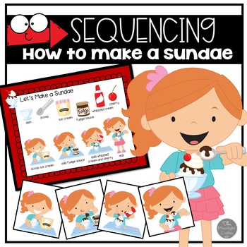 Preview of Distance Learning Four Step Sequencing How to Make an Ice Cream Sundae