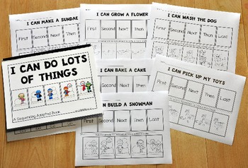 Sequencing Activities--"Sequencing Adapted Book III and Worksheets"