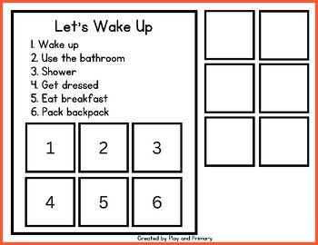 Preview of Sequencing Activities | Waking Up, Cross the Street, Make Your Bed, Grocery Shop