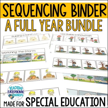 Preview of Sequencing Adapted Binder for Special Education