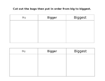 Preview of Sequencing - Big, Bigger, Biggest with Bugs