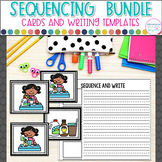 Story Sequencing Cards and Sequence Writing Worksheet Bund