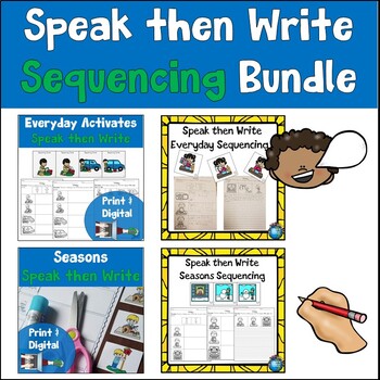 Preview of Speak then Write Sequencing Bundle