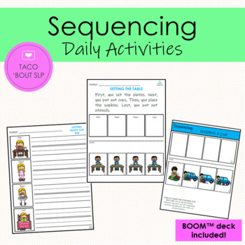 Preview of Sequencing Daily Activities *INCLUDES BOOM TASK CARDS