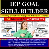 Sequencing Events for Reading Comprehension IEP GOAL SKILL