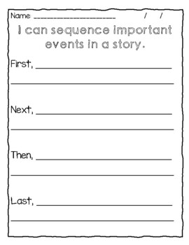 Sequencing Events in a story (first, next, then, last) | TpT