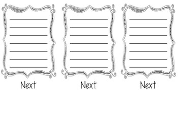 Preview of Sequencing Flipbook Template