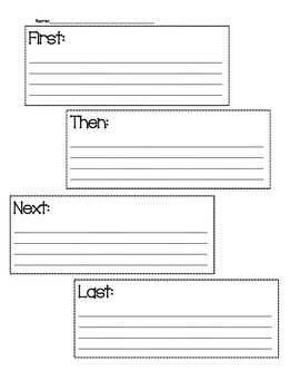 Sequencing Graphic Organizer by Learners Lane | TPT
