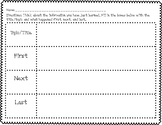 Sequencing Graphic Organizer