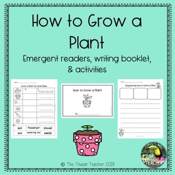 Sequencing: How to grow a plant - emergent reader book and more!