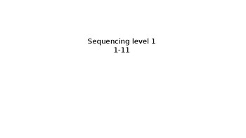 Preview of Sequencing Level 1 1-11
