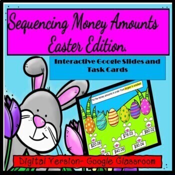 Preview of Sequencing Money Amounts- Easter Edition
