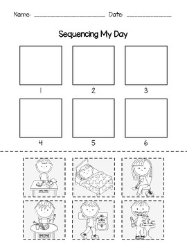 sequencing my day by aprille shields teachers pay teachers