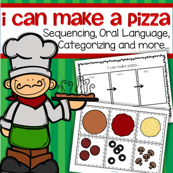 Preview of Pizza Sequencing and Categorizing  Activities and Printables