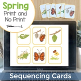Sequencing Picture Cards | Spring | No Print Digital Boom 