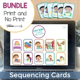 Sequencing Picture Cards for All Year | No Print Boom Card