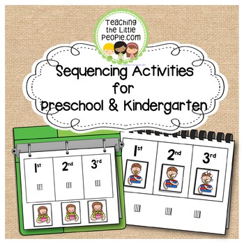 Sequencing Picture Interactive Book for Preschool and Kindergarten