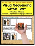 Sequencing Stories with Pictures and Text Task Cards For Special Education SET 1