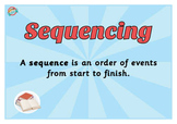 Sequencing Reading Comprehension Bundle - Posters, Organis